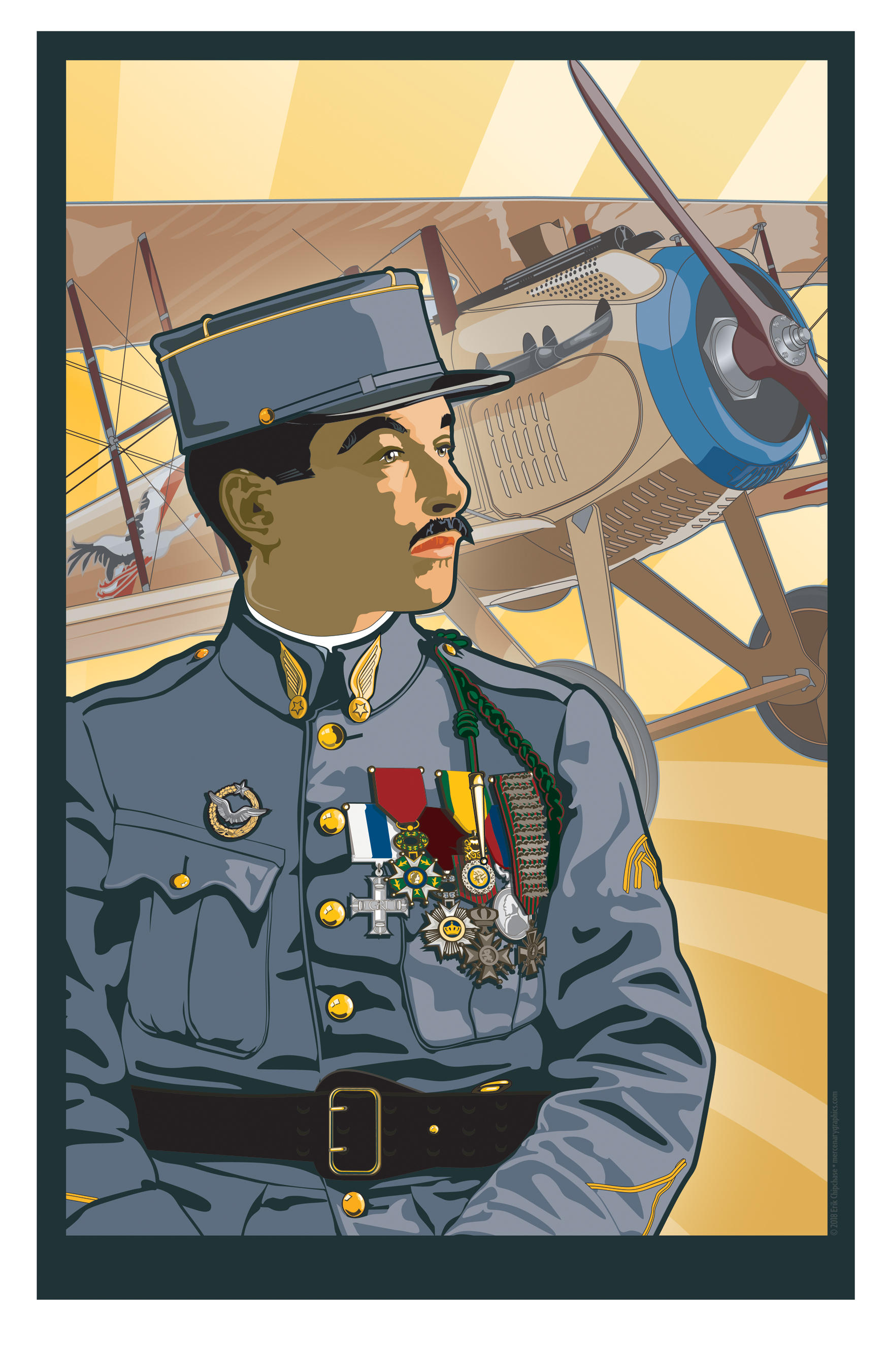 Paul Rene Fonck by MercenaryGraphics
