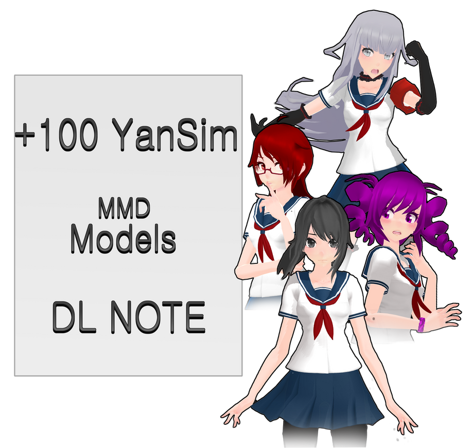 100 Yansim Mmd Models Dl Note By Ozzwalcito On Deviantart