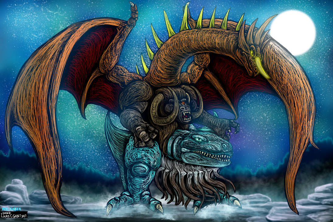 Demon God Bakan for KaijuX by LucasCGabetArts