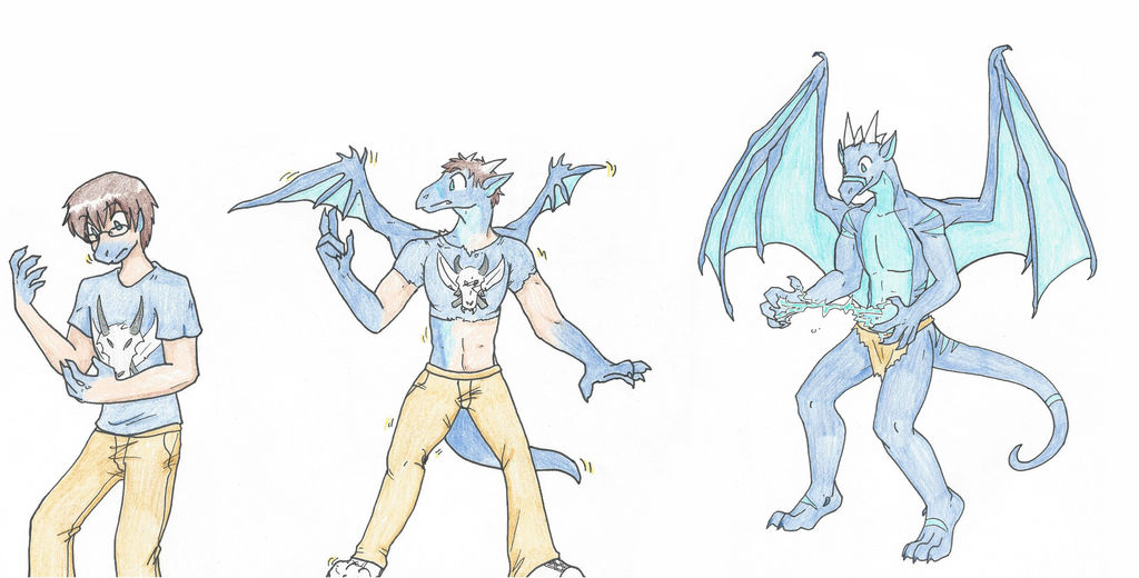 Dragon transformation by RaiinbowRaven on DeviantArt