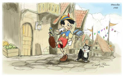 Pinocchio (1940) by ncillustration