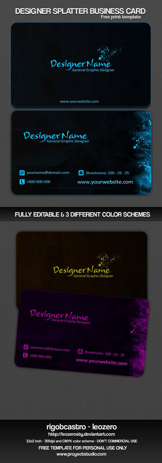 DS Business Card Template by leozerosty
