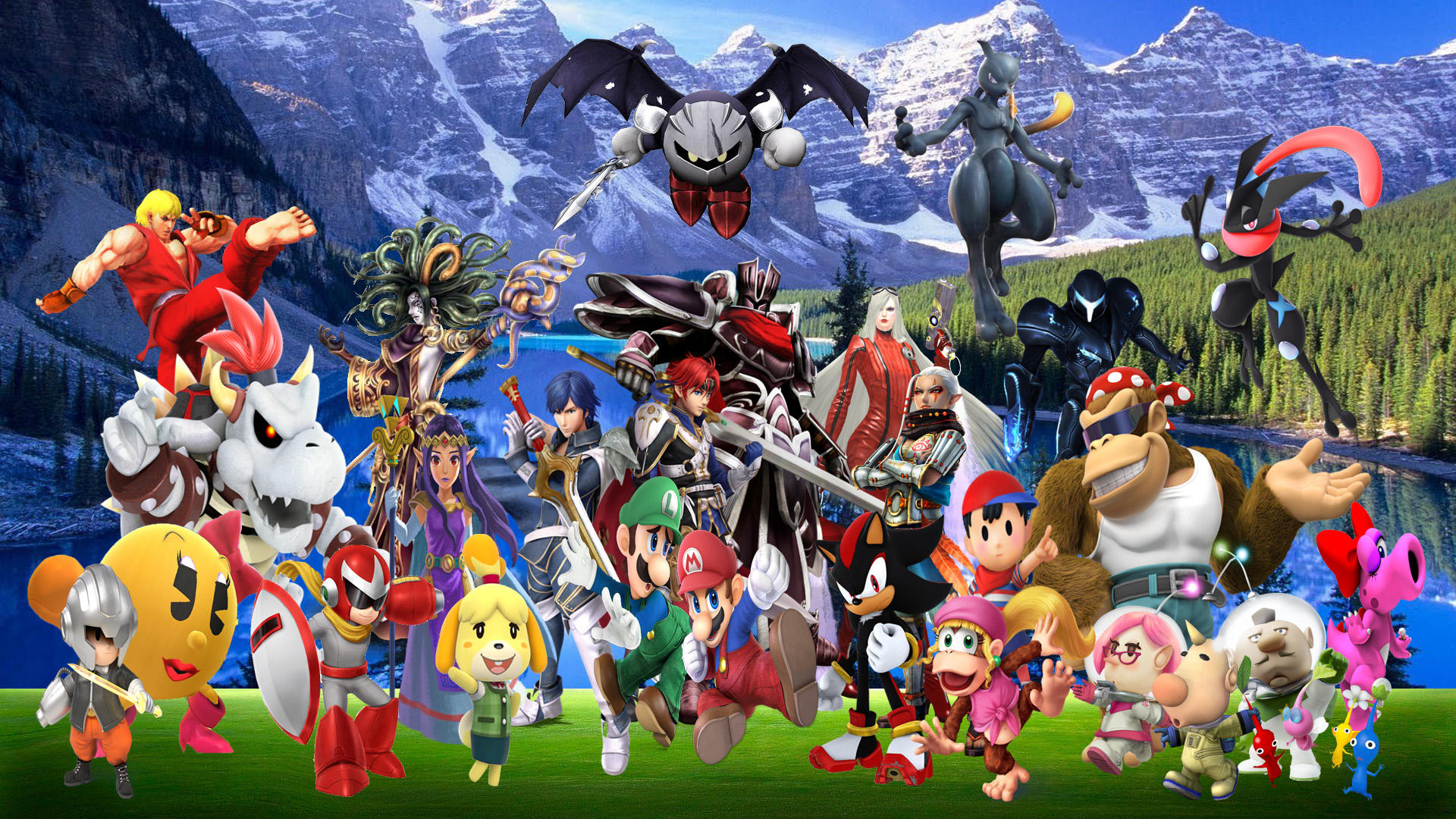 Super Smash Bros Ultimate Skins and Echo Fighters by DarkManGc on