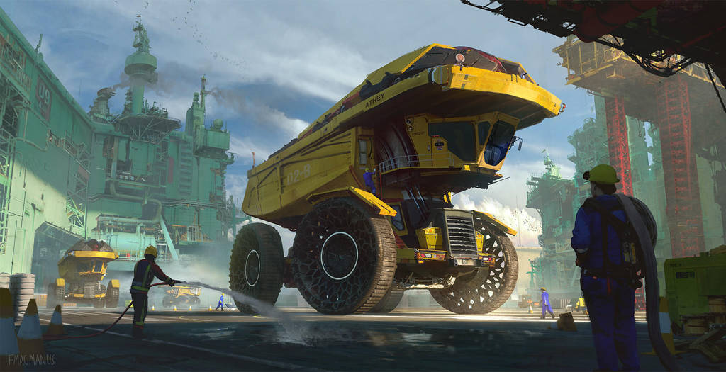 Inflatable Dump Truck 02B by fmacmanus