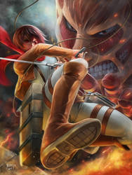 Mikasa Ackerman by NOPEYS
