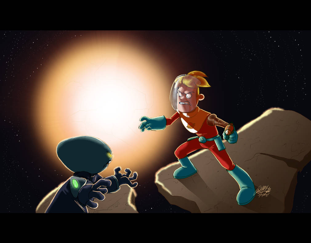 Space Face Off by Wolf-Shadow77