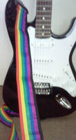 gay pride guitar strap by timkall