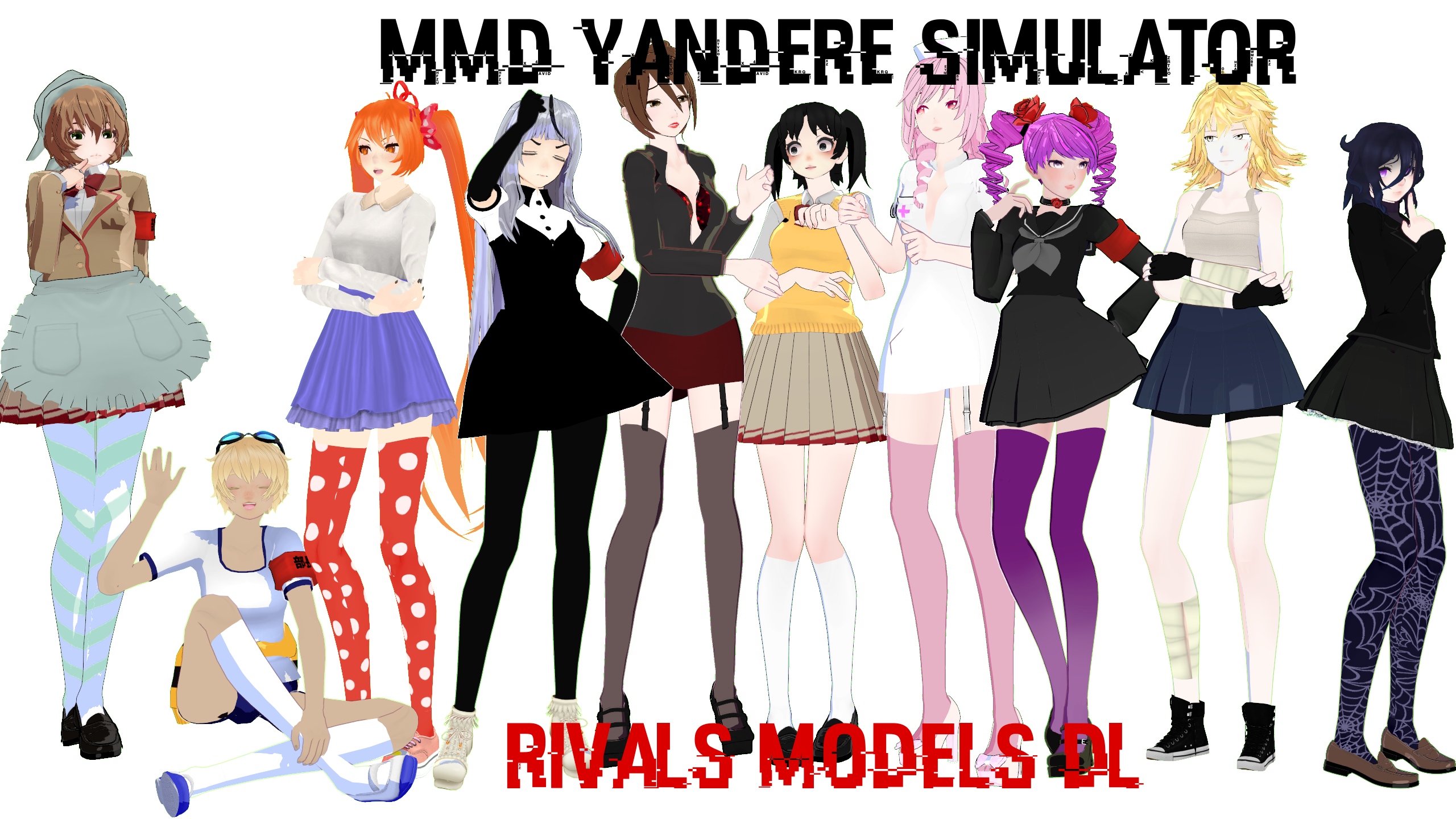 MMD Yandere Simulator ~RIVALS~ model DL (NEW) by ...