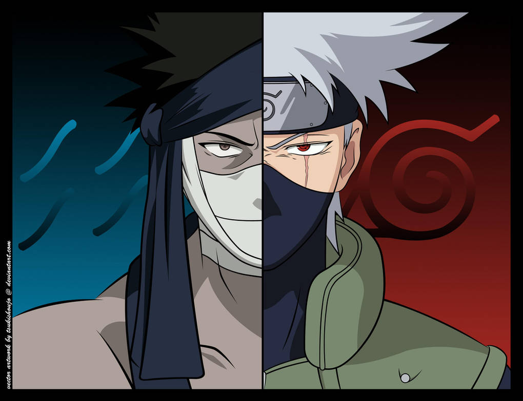 Zabuza vs Kakashi for Robino by tsukishoujo