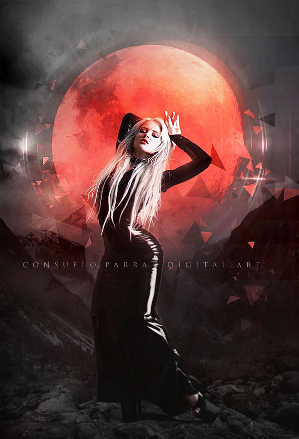 Bloody moon by Consuelo-Parra