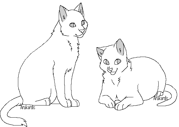Free Cat Linearts by Arukardis