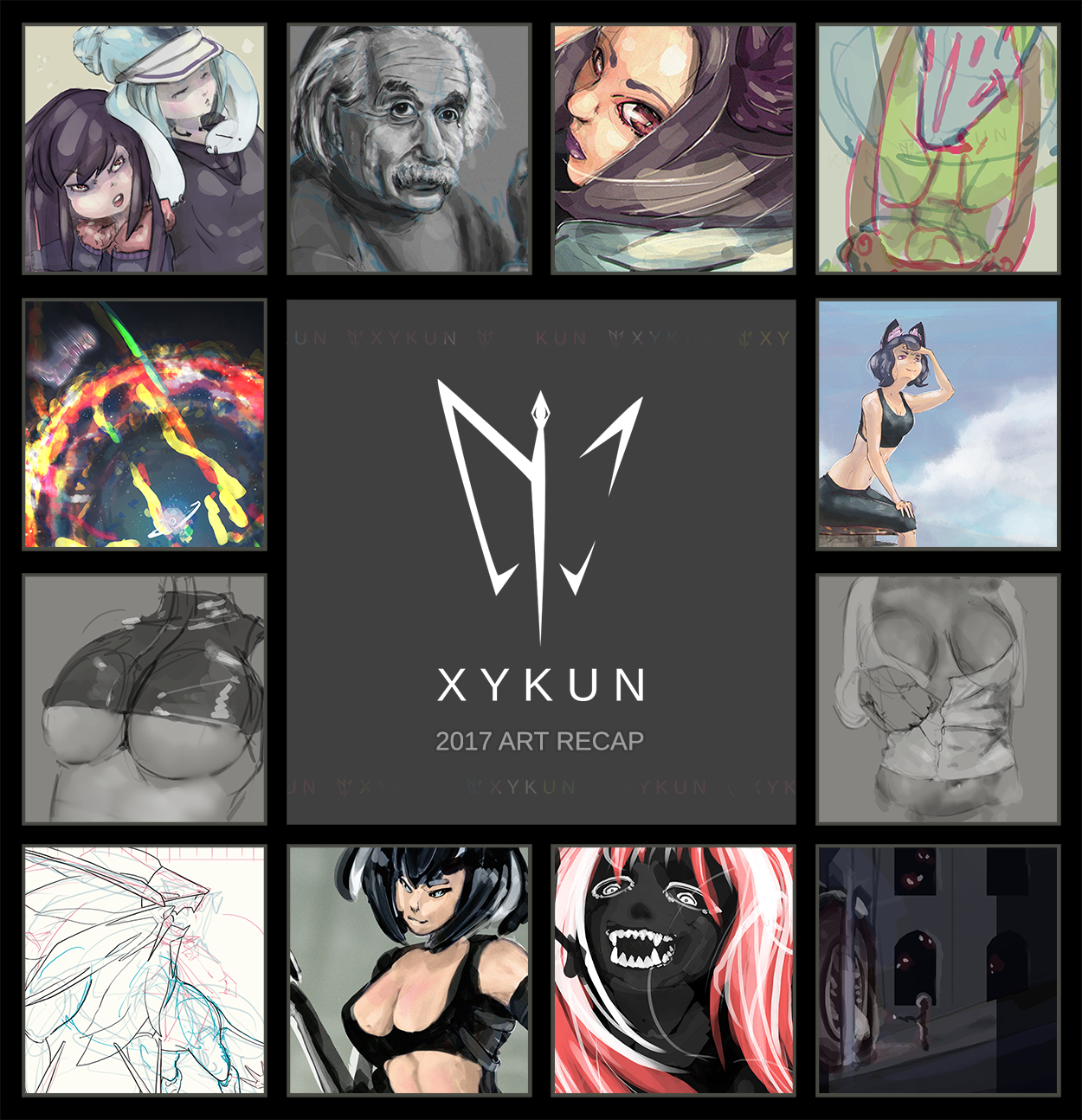 2017 Art Recap by Xykun