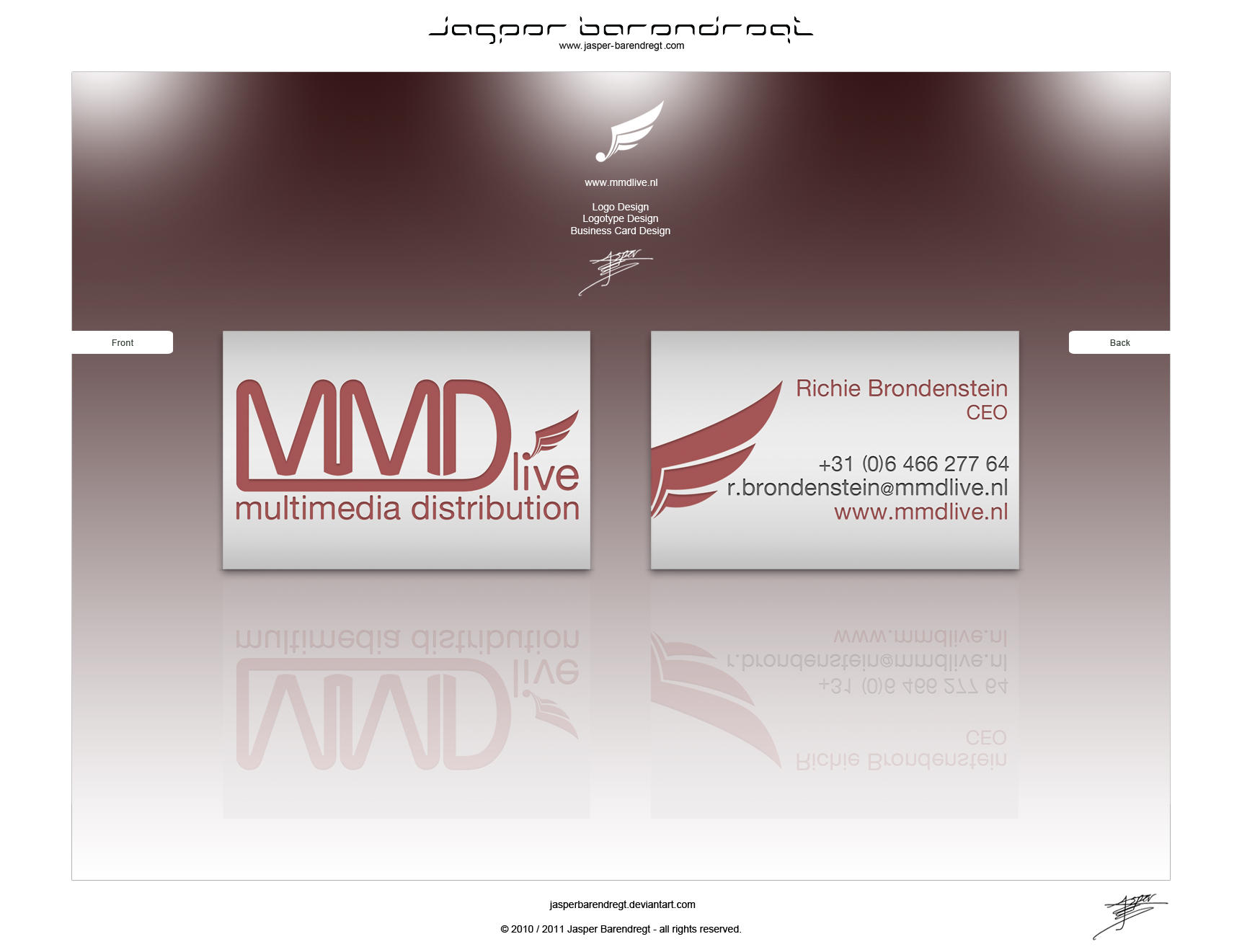 MMDlive BUSINESS CARD DESIGN by JasperBarendregt