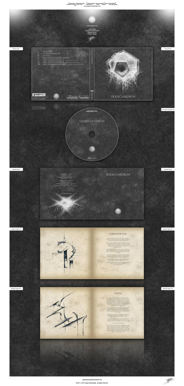 ''Dodecahedron'' DIGIPAK CD DESIGN by JasperBarendregt