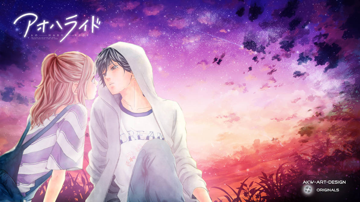 Ao Haru Ride Futaba Yoshioka X Kou Mabuchi By Akw Art Design On