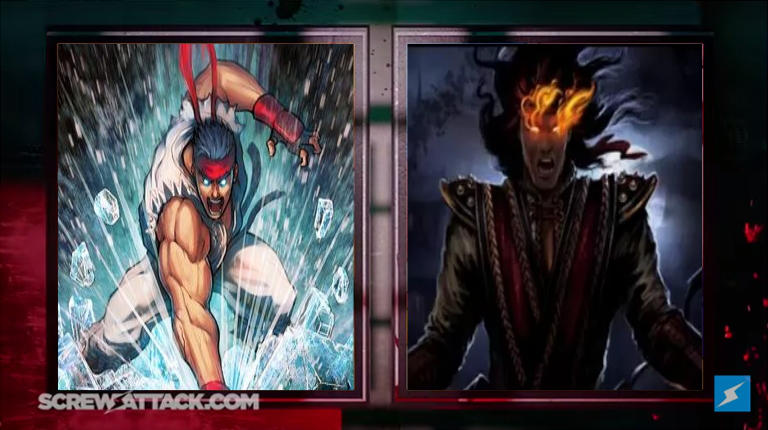 Ryu vs. Liu Kang by MadnessAbe Ryu vs. Liu Kang by MadnessAbe