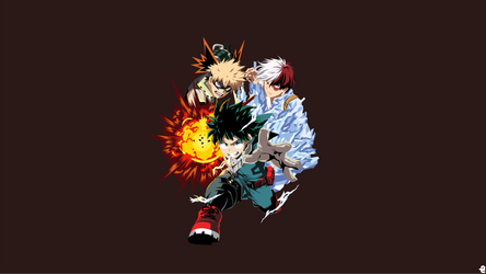 Bakugo - Midoriya - Todoroki|Boku no Hero Academia by noerulb