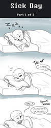 UT Comic: Sick Day Part1 by AbsoluteDream