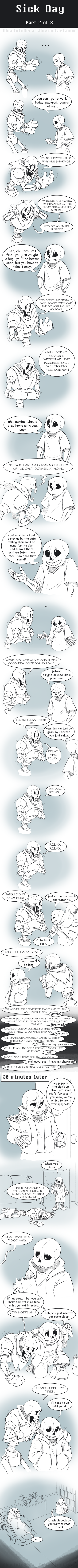 UT Comic: Sick Day Part2 by AbsoluteDream