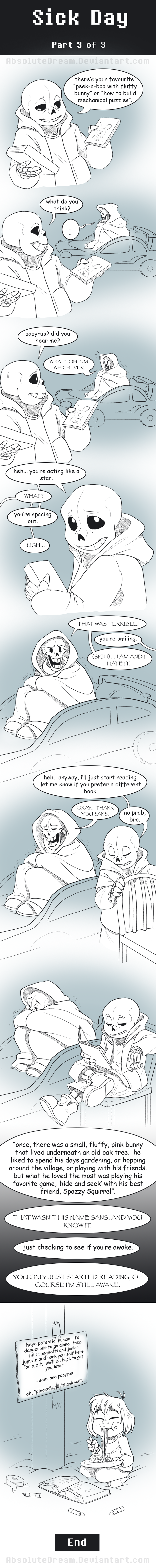 UT Comic: Sick Day Part3 by AbsoluteDream