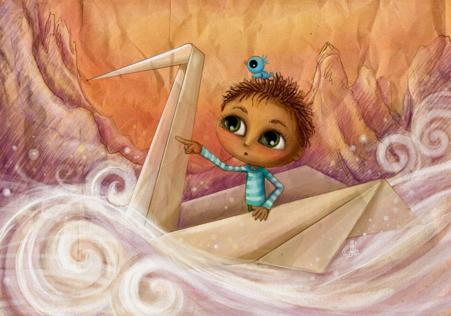 traveling to origami land by coloredsoul