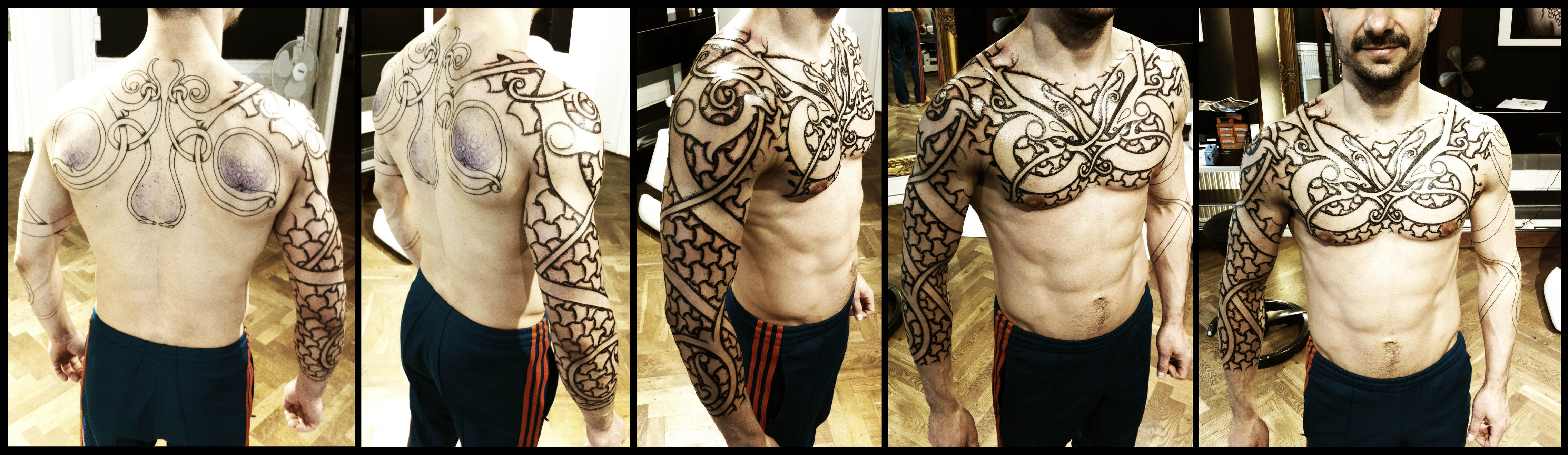 Armor of Wyrms, day 5. by Meatshop-Tattoo