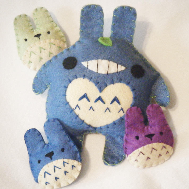 Totoro Bun by hellohappycrafts