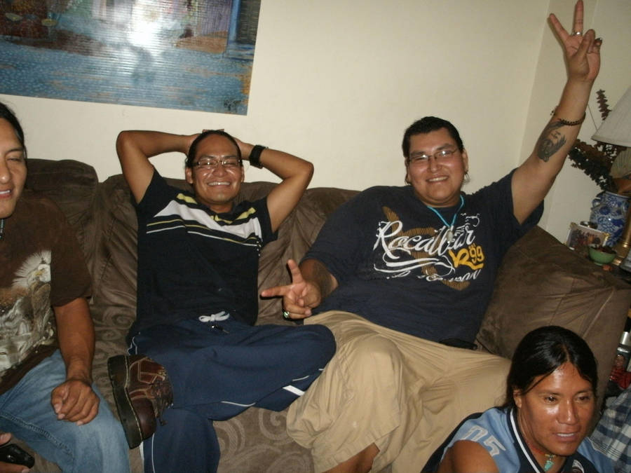 Native american adult friend foto