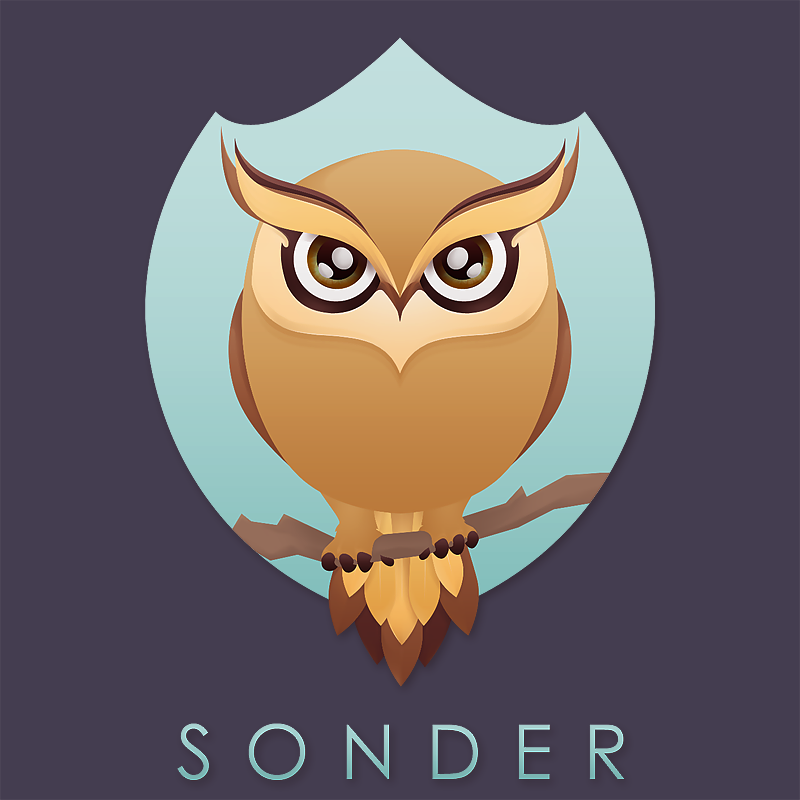Sonder Logo Vector Owl by dendoona