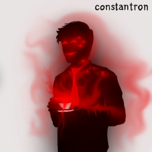 RED drinking tea by constantron