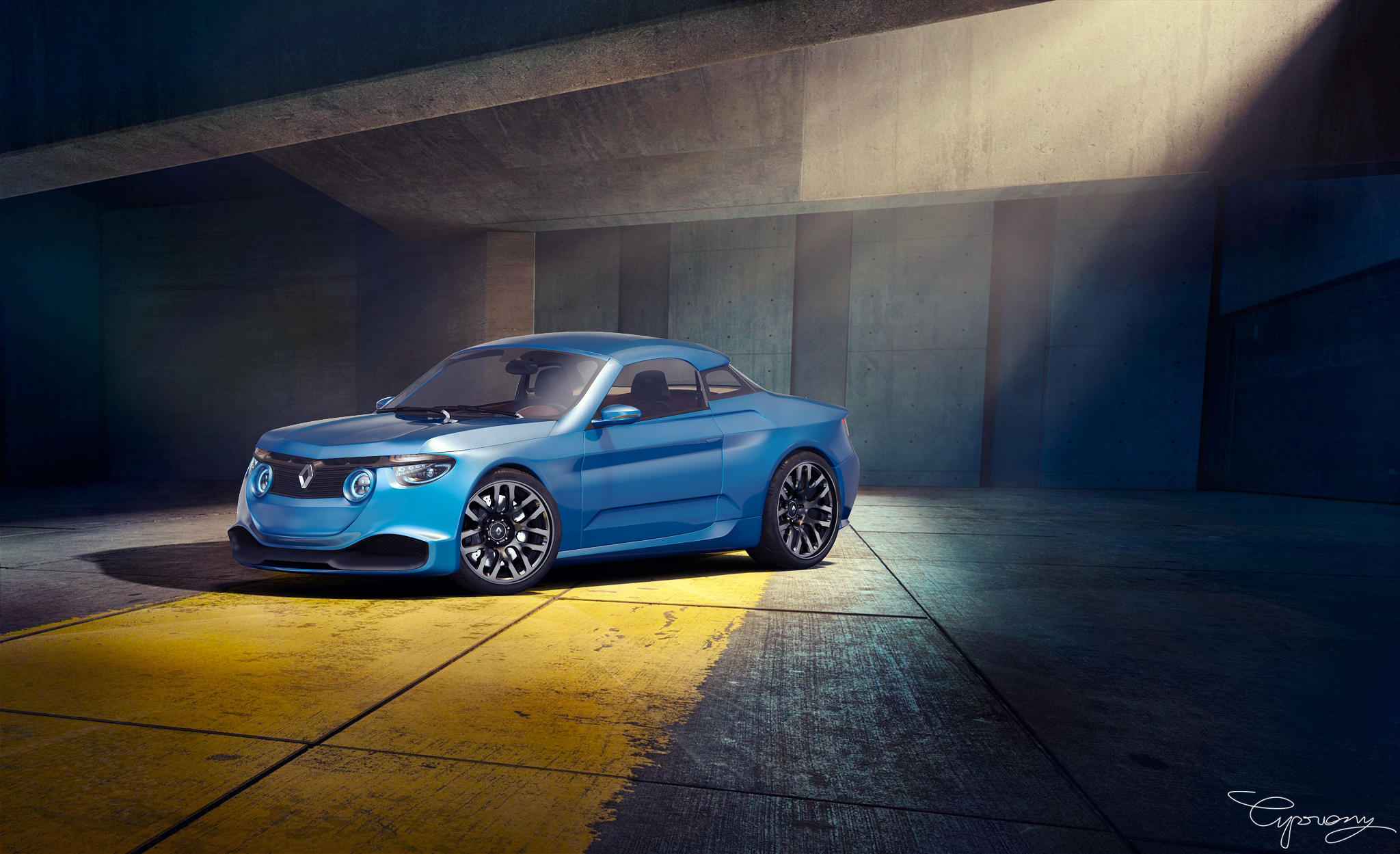 Renault 8 Gordini - concept V2 - 2 by cipriany
