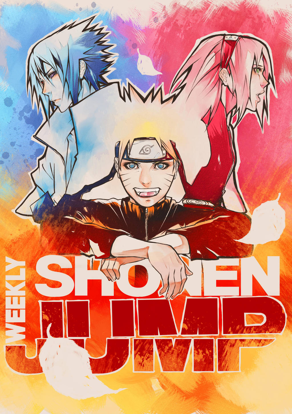 NARUTO Shonen jump cover by ilaBarattolo on DeviantArt