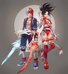 Todoroki/Yaoyorozu Redesign by ilaBarattolo