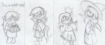 Work Sketches FFXIV by Greenfinger