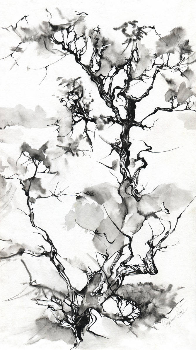Ink tree by OlgaSternik