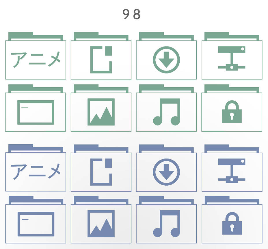 98 (icon set) by noha-ra
