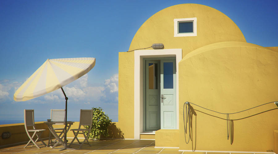 Mykonos City terrace by sdots
