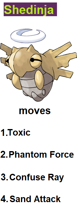 shedinja sitting cuties