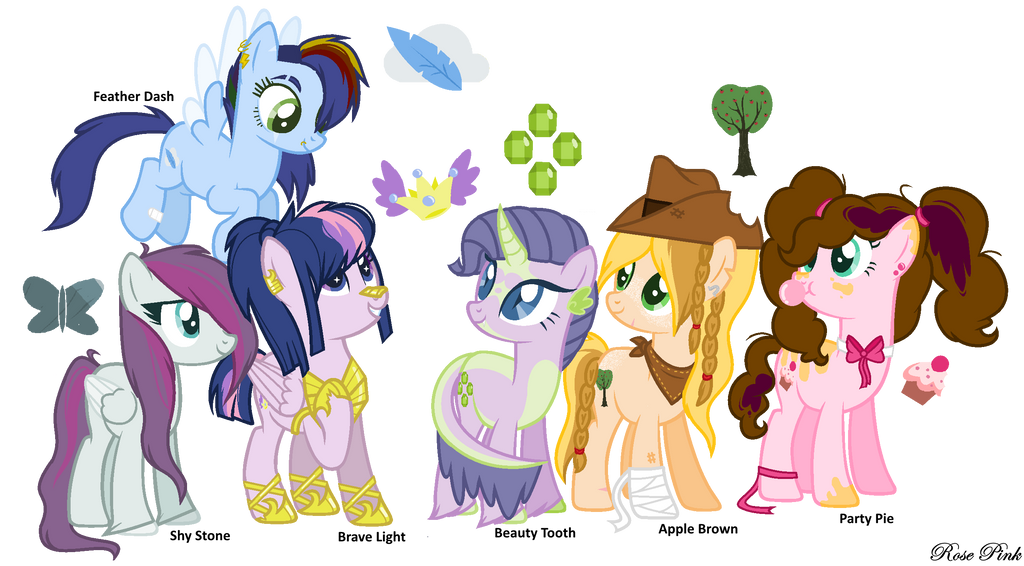 MLP My Next Generation OCs by RosePinkArts on DeviantArt