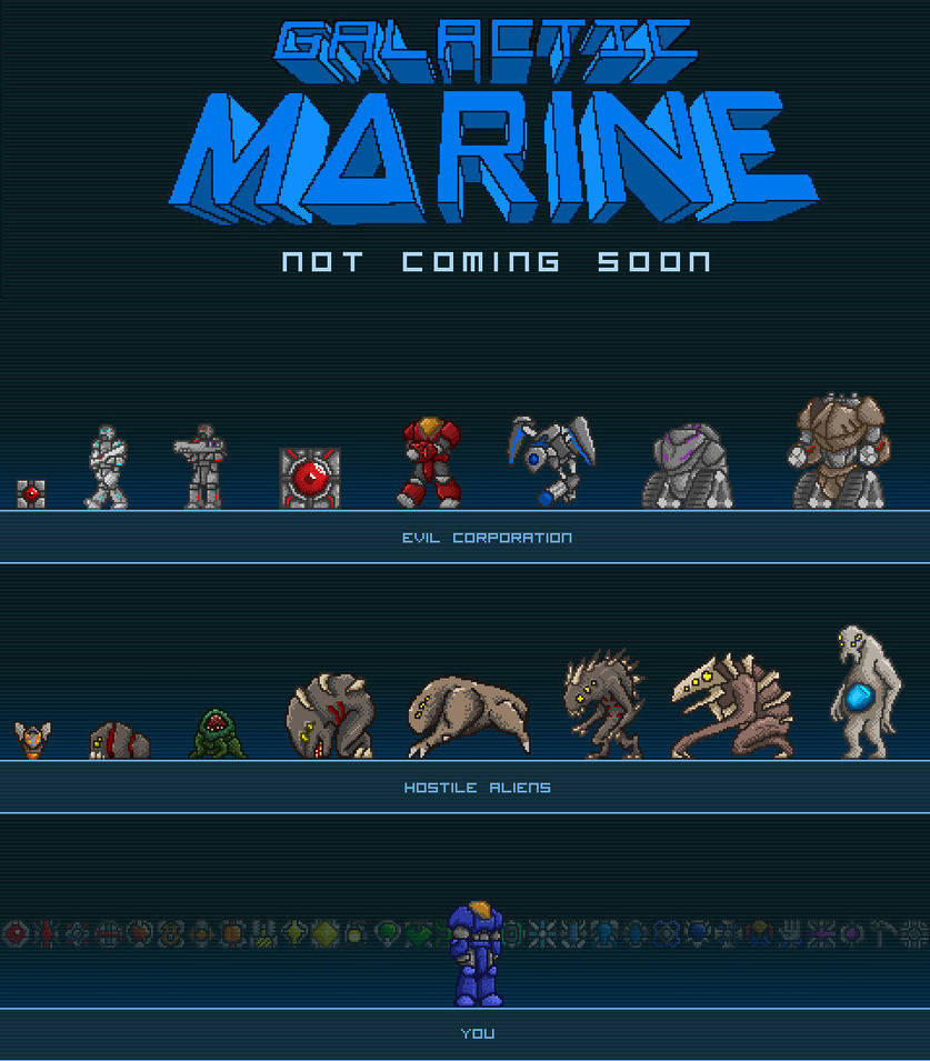 Galactic Marine Poster by BeholderKin