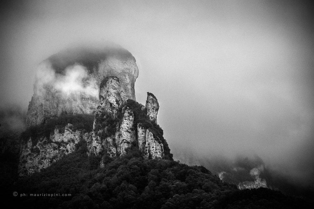 Procinto Mountains in the fog at dawn by mixinart