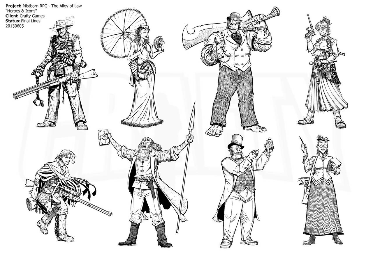 Mistborn RPG - Alloy Heroic Archetypes by Inkthinker