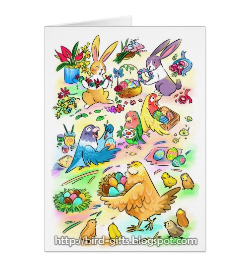 Easter egg party greeting card