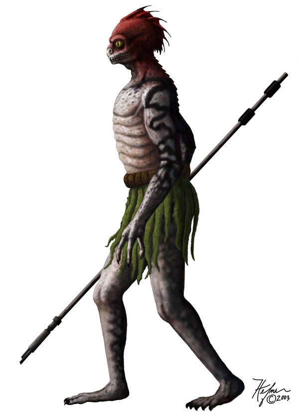 LEV - Reptilian Humanoid David Icke by HalHefnerART