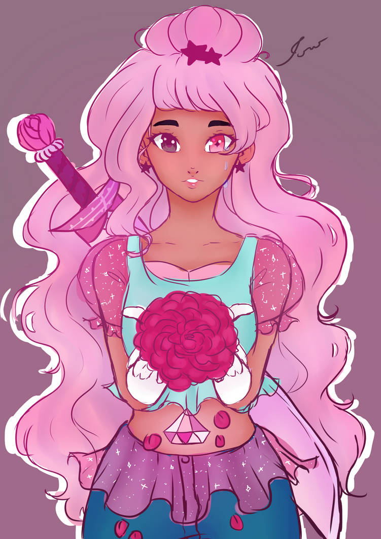 Stevonnie and Rose Quartz/ Pink Diamond Fusion by iarabugada on DeviantArt