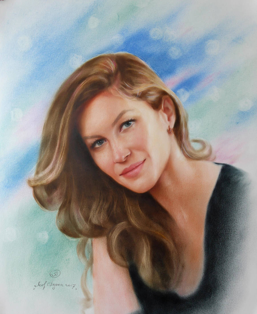 Portrait of Giselle Bundchen . 466 by yakovdedyk