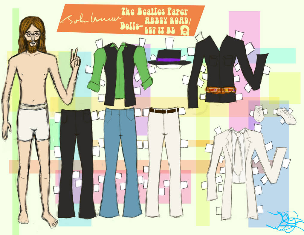 JOHN LENNON PAPER DOLL 4 by 89000007ANL