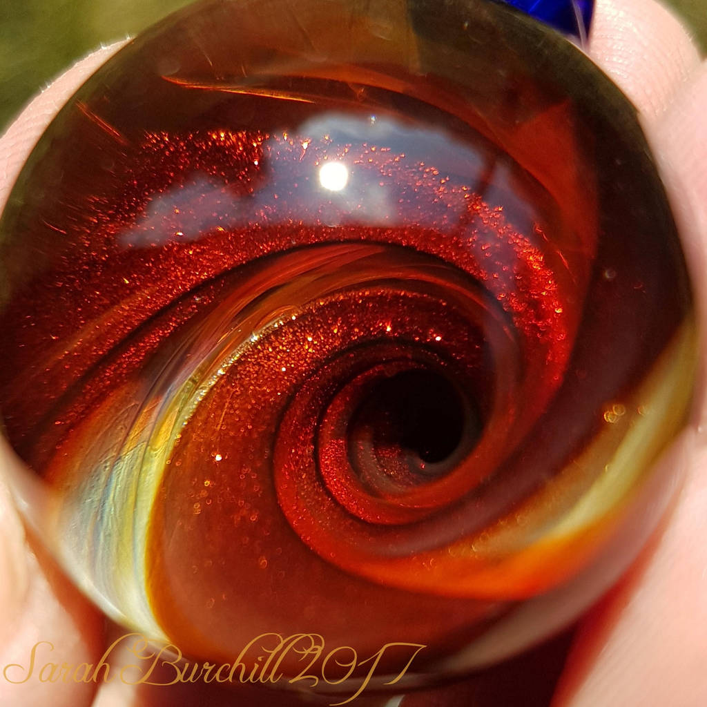 The Fall glass orb pendant by fairyfrog