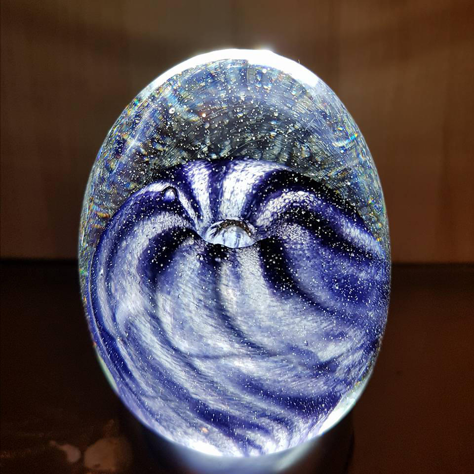 Voidblossom glass ornament by fairyfrog