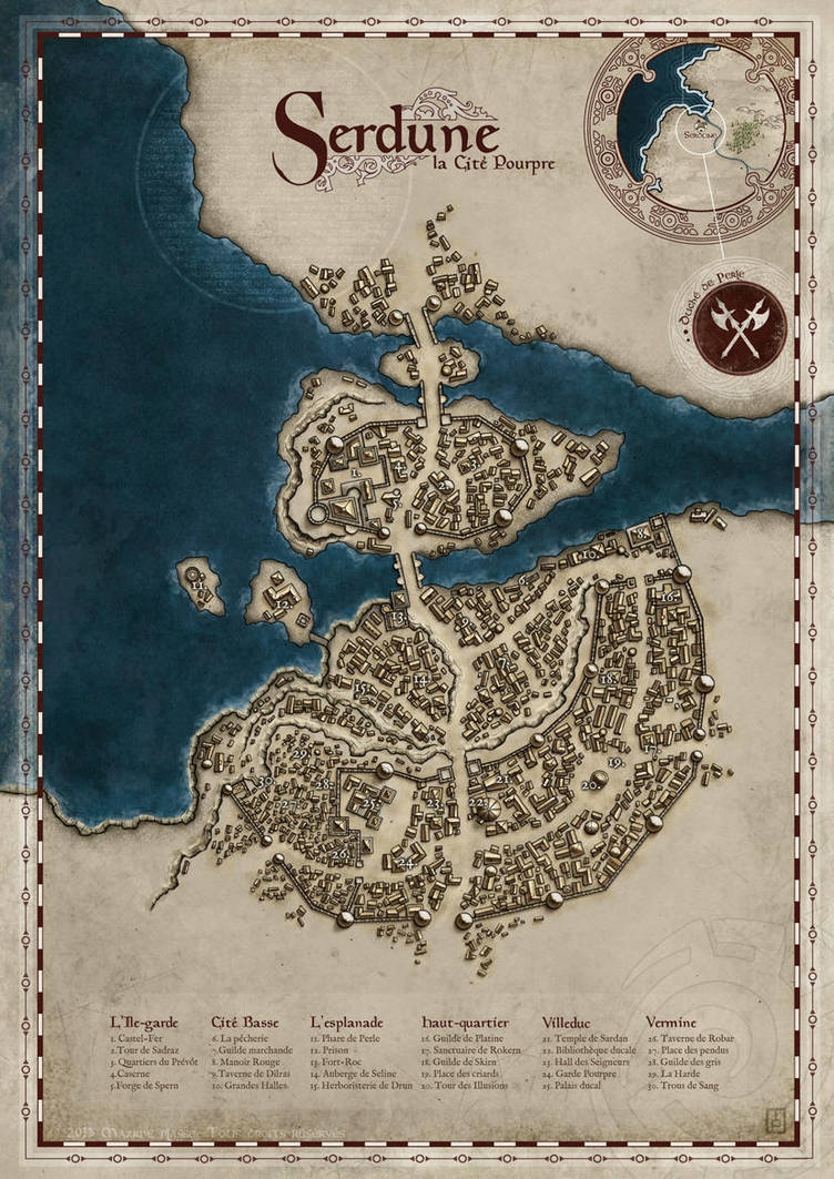 Serdune, The Crimson City by MaximePLASSE